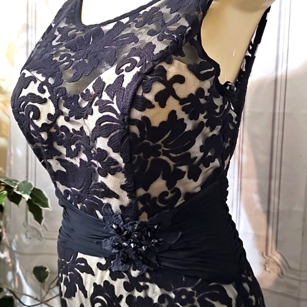 Montage by Mon Cheri Black Floral Maxi Dress - Picture 6 of 12